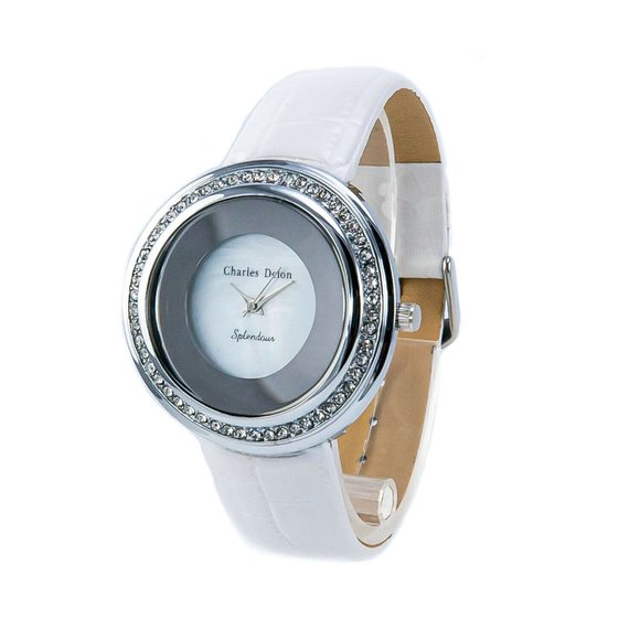 Charles Delon Casual Style Silver Watch - Picture 1 of 5